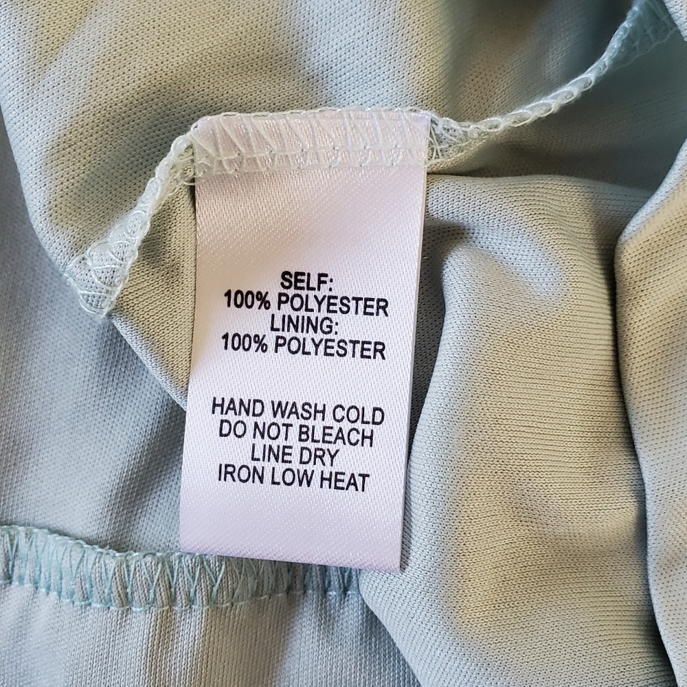 Lulus Blowing Kisses Pleated One Shoulder Mini Dress XL Tiered Sage Green NEW - Picture 9 of 12